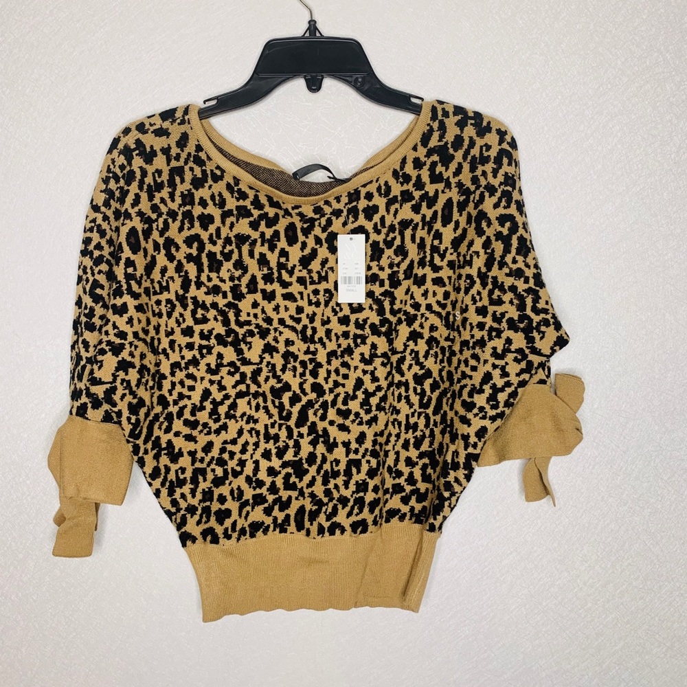 New York & Co Animal Print Sweater
